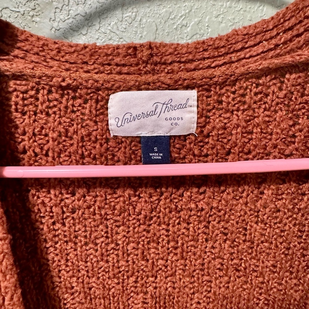 Universal Thread Terracotta Open-Front Cardigan - Picture 2 of 3